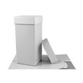 White High Wall Box (4"x4"x9") Base Only